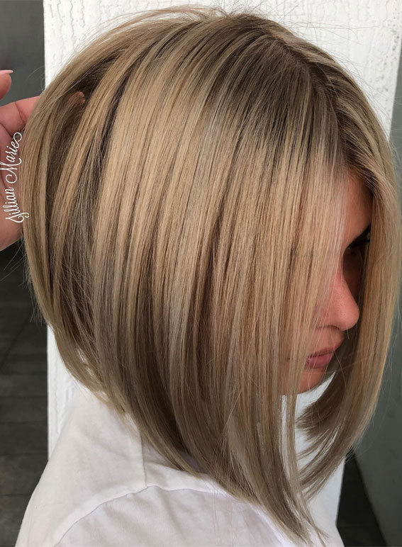 Spring-Inspired Hair Colour Ideas to Freshen Your Look : Bob Beige Blonde Highlights