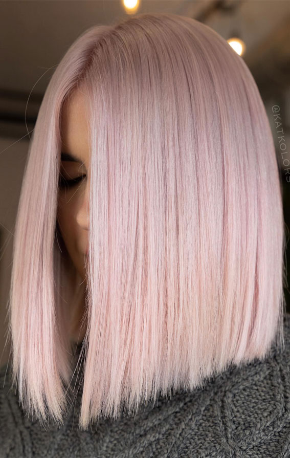 Spring-Inspired Hair Colour Ideas to Freshen Your Look : Cheery Blossom Blush