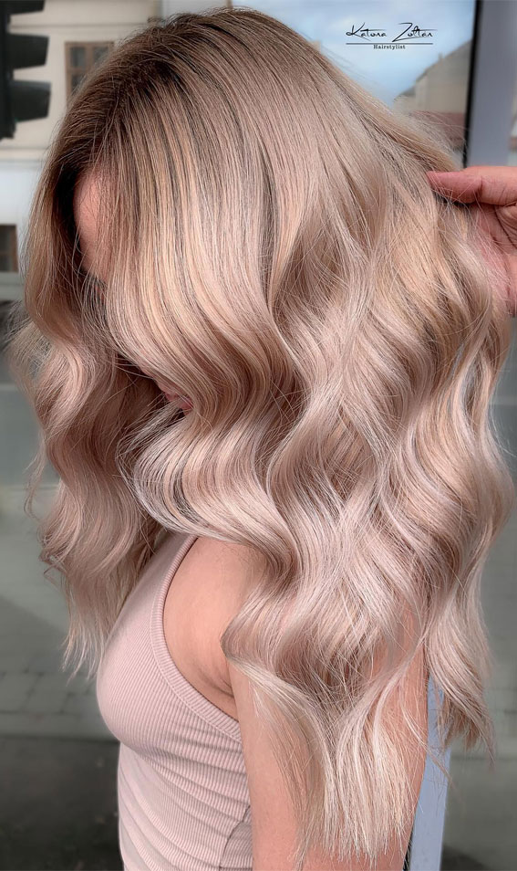 Spring-Inspired Hair Colour Ideas to Freshen Your Look : Melted Caramel with Creamy Tones