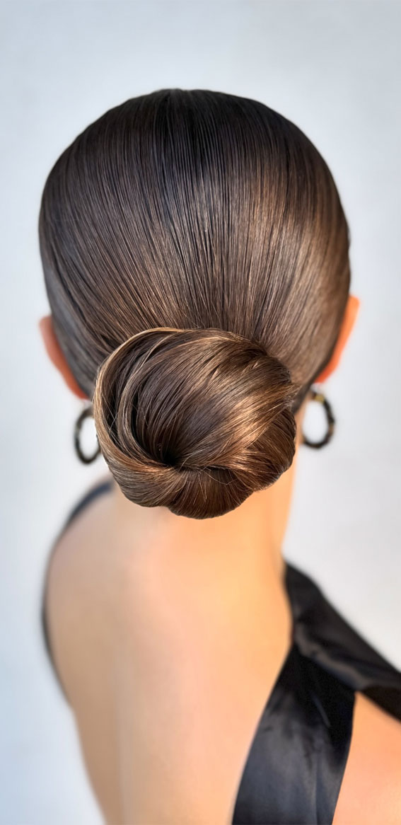 25 Stunning Hairdo Ideas for Every Special Occasion : Polished Sleek Twist Updo