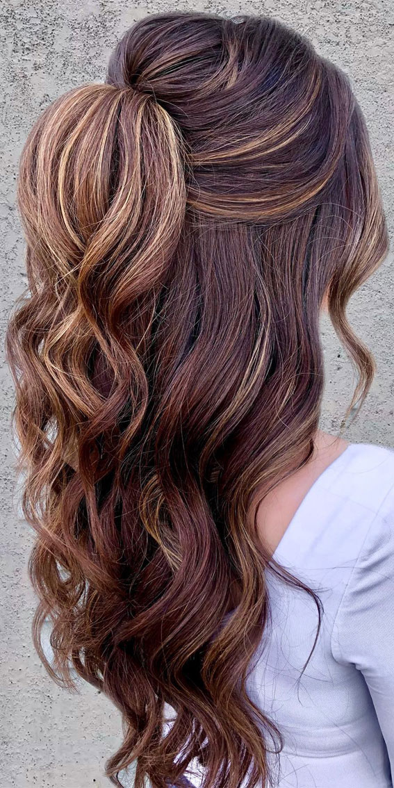 Prom Hairstyles for a Night to Remember : Voluminous Partial Half Up Soft Waves