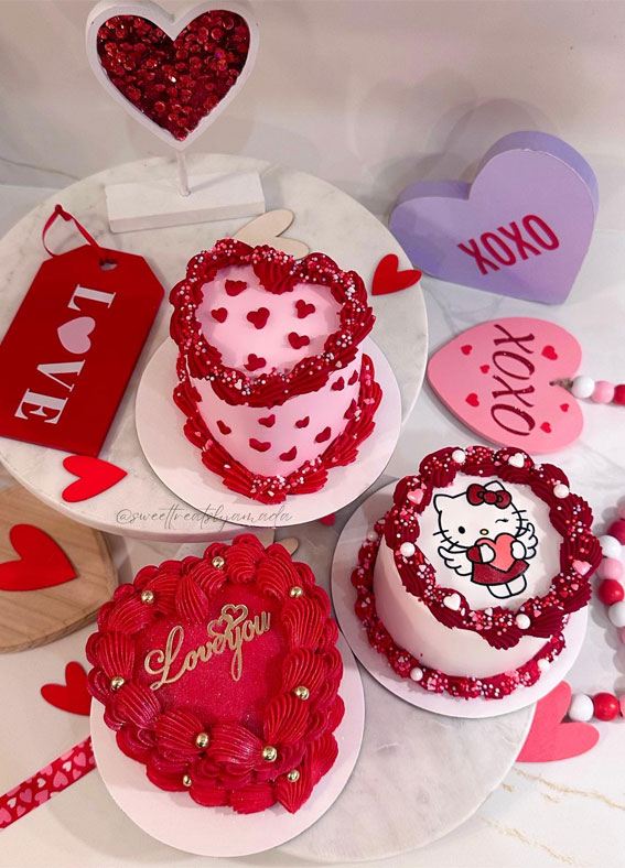 Sweetheart Valentine’s Cake Ideas Love in Every Layer : Romantic Cakes For Valentines
