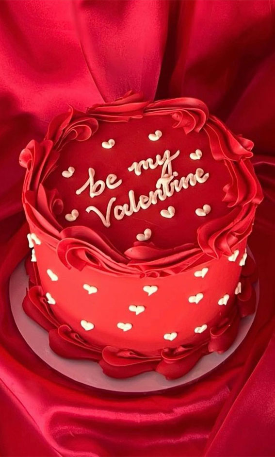 Sweetheart Valentine’s Cake Ideas Love in Every Layer : Crimson Whispers of Love