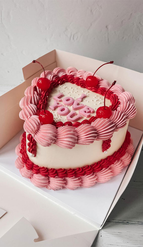 Sweetheart Valentine’s Cake Ideas Love in Every Layer : A Pink Buttercream Affair