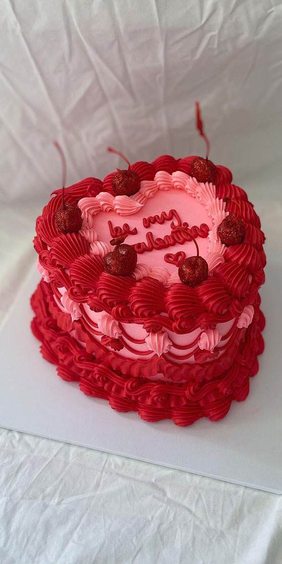 Sweetheart Valentine’s Cake Ideas Love in Every Layer : Radiant Romance