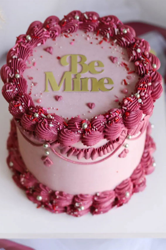 Sweetheart Valentine’s Cake Ideas Love in Every Layer : Berry Blush Affection