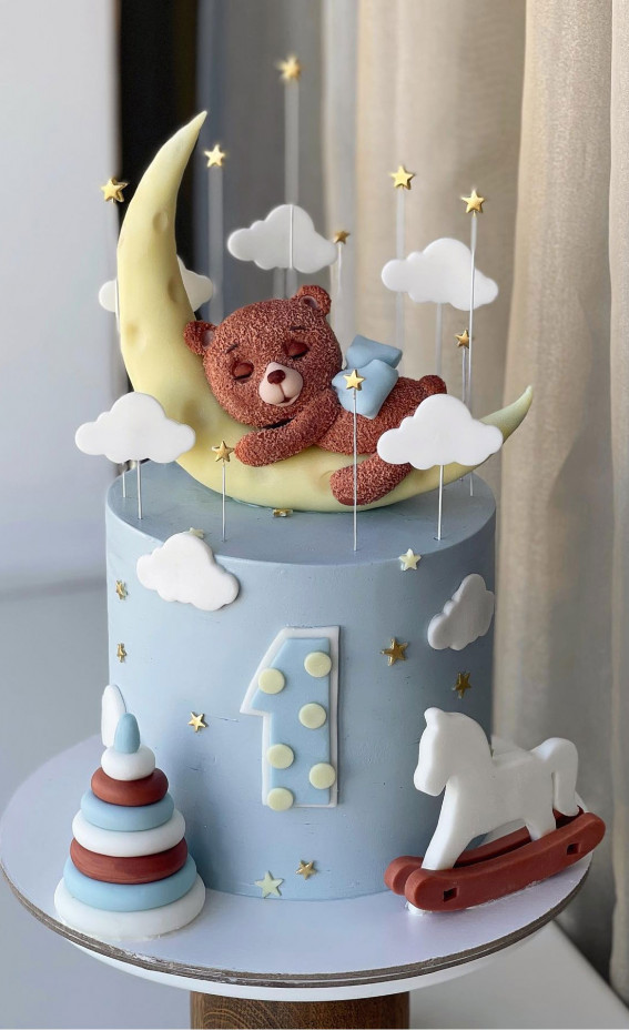 35 Adorable Birthday Cake Ideas for Little Ones : Baby Boy First Birthday Cake