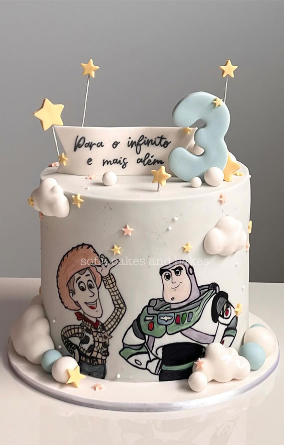 35 Adorable Birthday Cake Ideas for Little Ones : Toy Story Birthday Cake for 3rd Birthday
