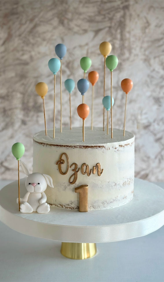 35 Adorable Birthday Cake Ideas for Little Ones : Simple 1st Birthday Cake