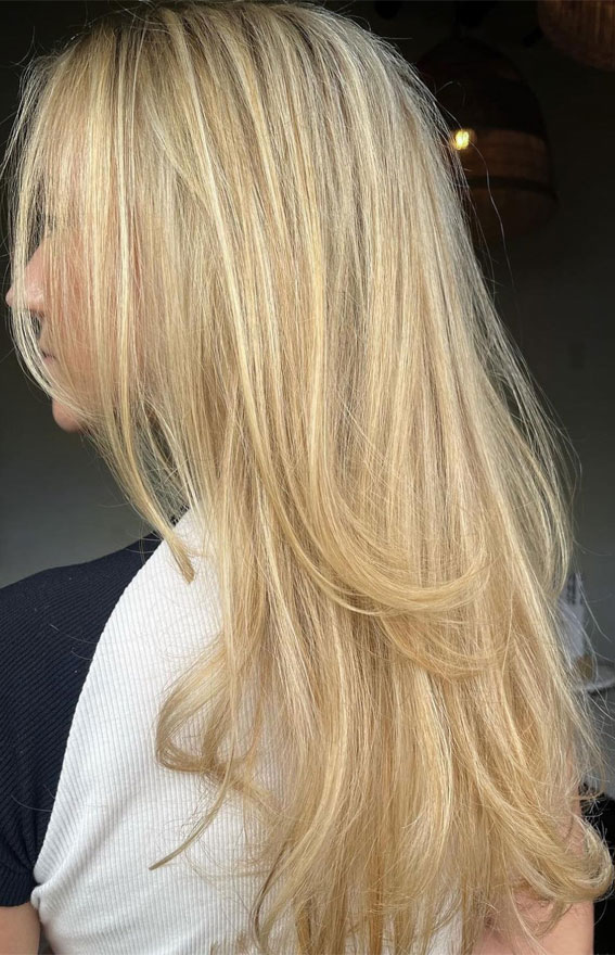 Fresh Hair Colour Ideas to Welcome the Season : Pale Butter Blonde Perfection