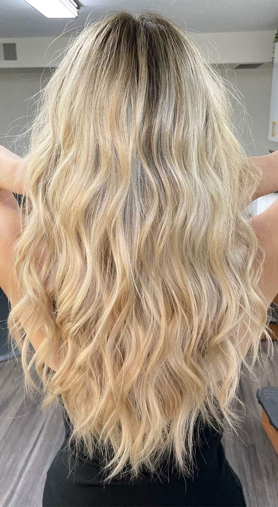 Fresh Hair Colour Ideas to Welcome the Season : Pale Butter Blonde Vibe