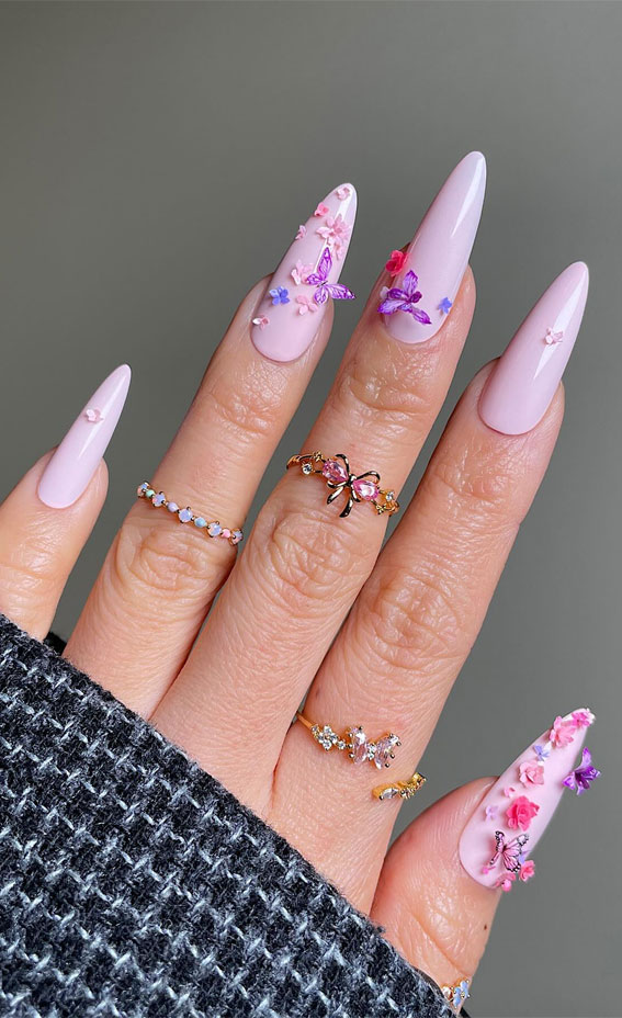 Creative Nail Concepts for Your Next Manicure : Garden Boom Strawberry Milk Nails