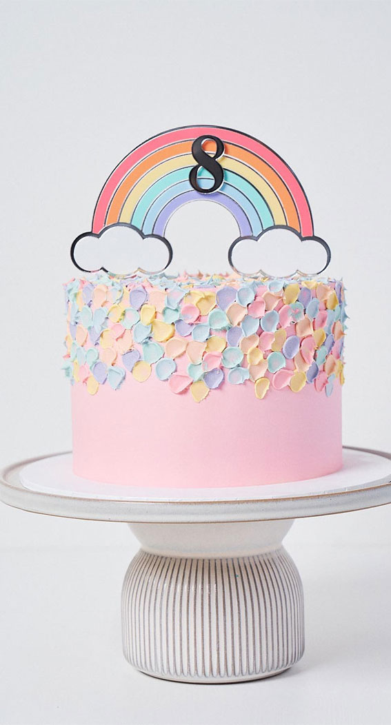 50 Birthday Cake Ideas for Every Celebration : Rainbow Radiance Cake