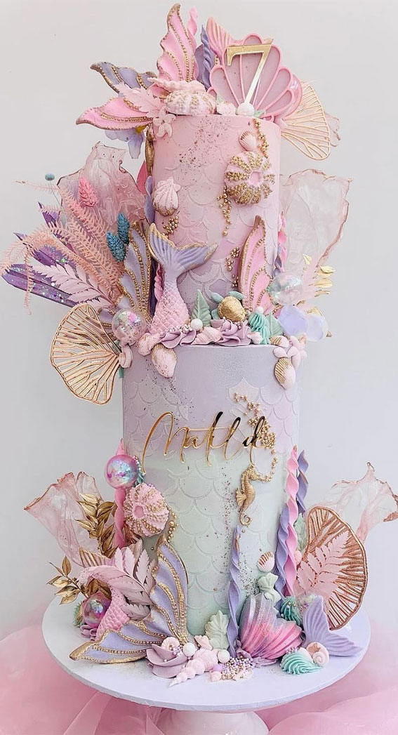 pastel cake, mermaid cake, mermaid theme birthday cake, birthday cake, first birthday cake, birthday cake ideas, first birthday cake, 1st birthday cake, cute birthday cake