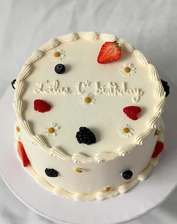 50 Birthday Cake Ideas for Every Celebration : Simple First Birthday Cake