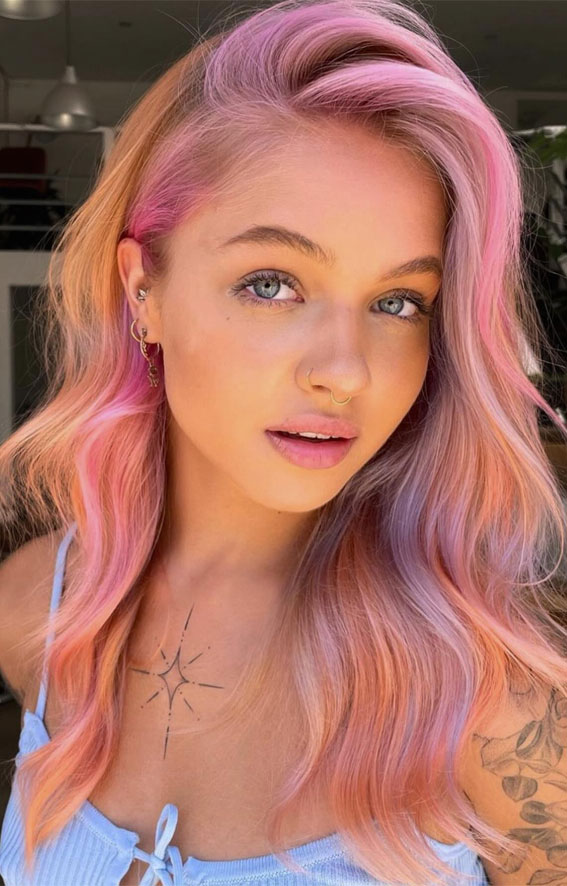 40 Ethereal Hair Colour Trends for the Spring-Summer Season : Galactic Dream Pastels