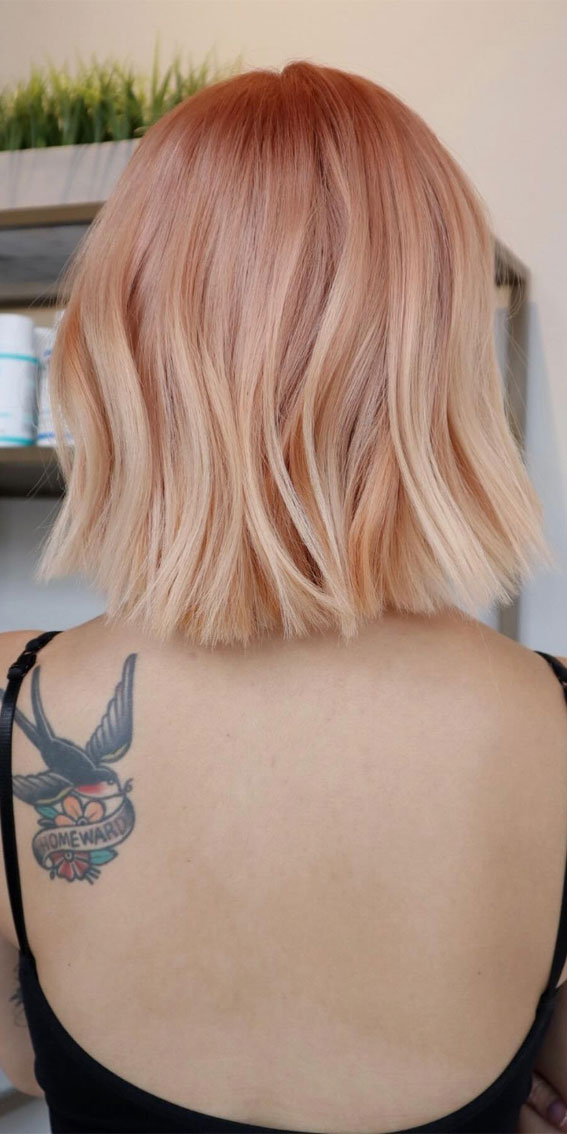 40 Ethereal Hair Colour Trends for the Spring-Summer Season : Peachy Nebula Ombre