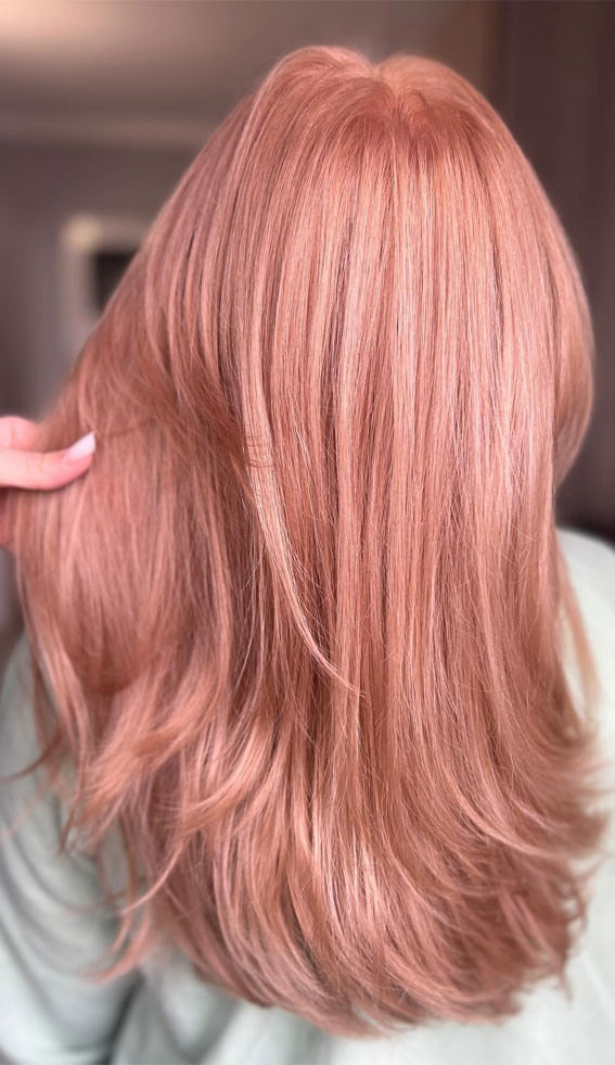 40 Ethereal Hair Colour Trends for the Spring-Summer Season : Celestial Sunset Blush