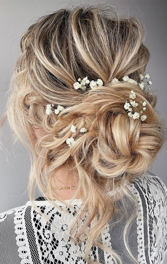 Unlock Your Style 30 Hairdos to Transform Your Look : Effortless Braided Bridal Undone Bun
