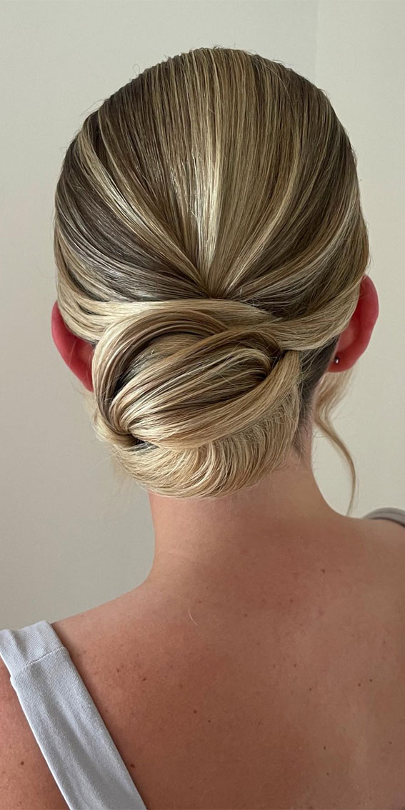 Unlock Your Style 30 Hairdos to Transform Your Look : Polished Contemporary Low Bun