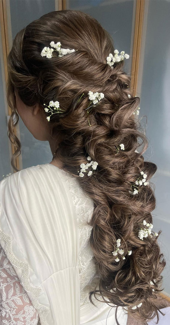 curly elsa braids, mermaid braids, Rapunzel braids, boho braids, mermaid downstyle, boho bridal hairstyle, wedding hairstyle