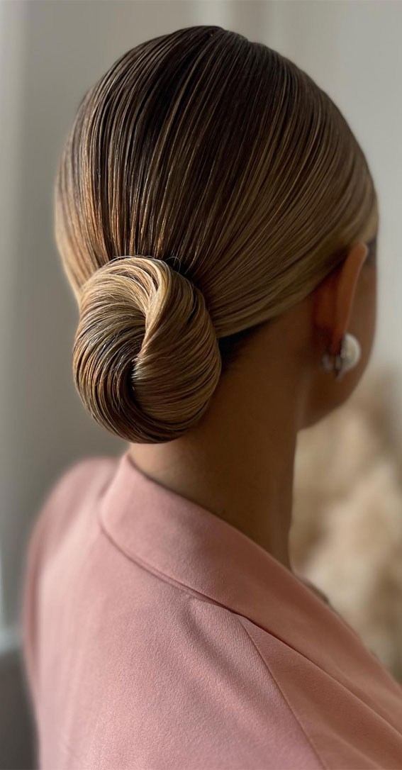 Unlock Your Style 30 Hairdos to Transform Your Look : Polished Twisted Low Bun