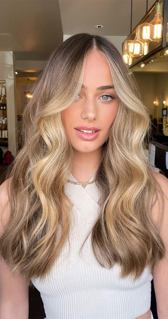 50 Examples of Blonde and Brown Hair to Help You Decide : Honey + Butter Bronde