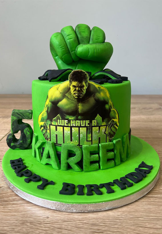 Hulk Birthday Cake Ideas for Superhero Celebrations : 5th Birthday