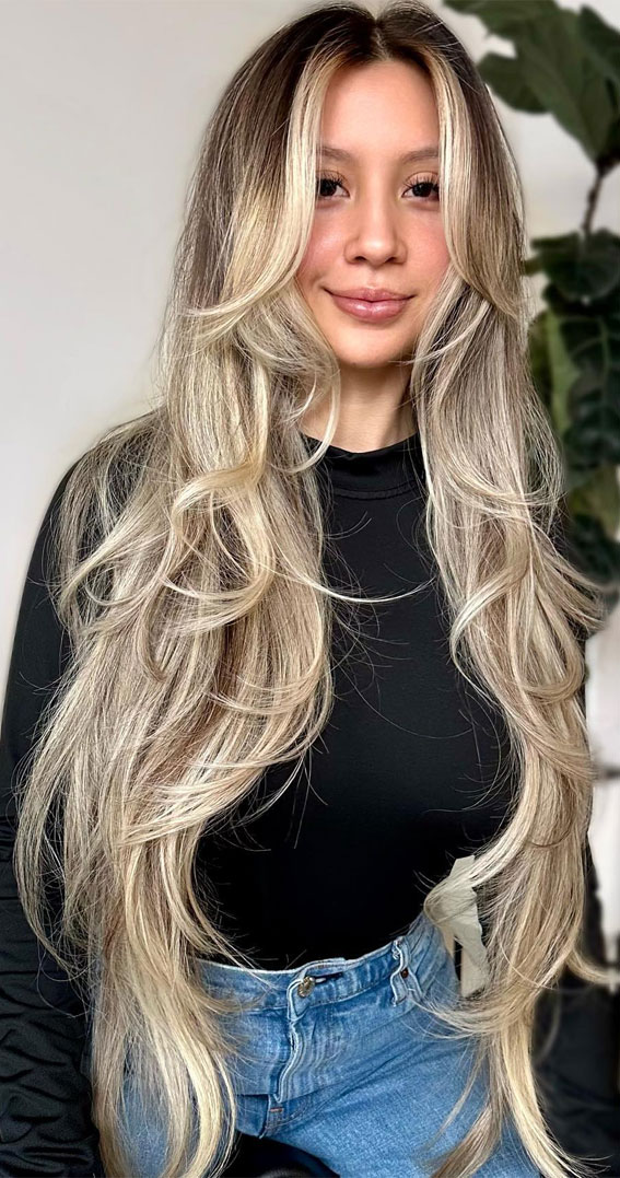 long straight hairstyles, low-maintenance haircuts for long straight hair, Long straight hairstyles for women, Medium long straight hairstyles, long straight hairstyles with layers, long straight hairstyles with bangs