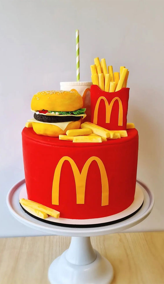 15 McDonald’s Cake Creations : Classic McDonald’s Cake