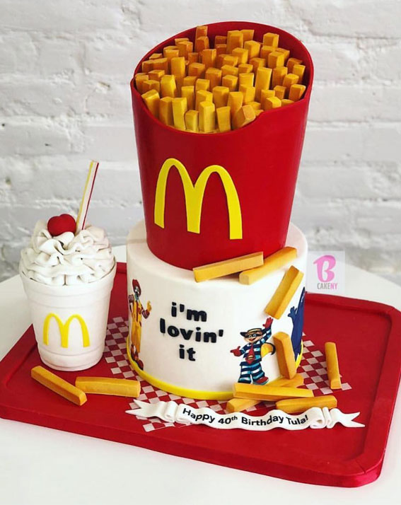 15 McDonald’s Cake Creations : McDonald’s 40th Birthday Cake