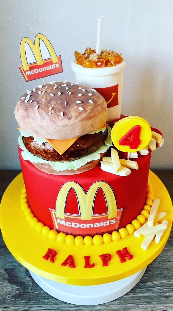 15 McDonald’s Cake Creations : Vibrant Cake for 4th Birthday