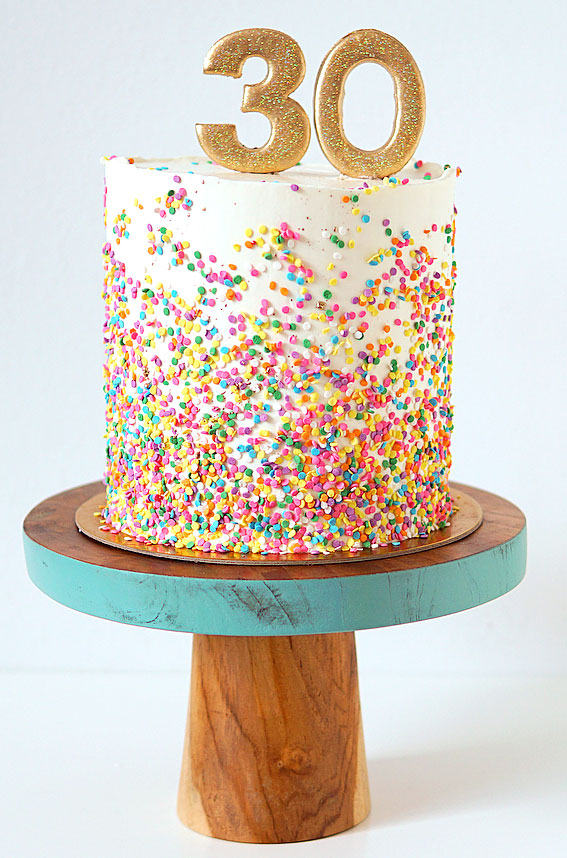 30 Dazzling Confetti Cake Ideas for Every Celebration : Glittering Confetti Celebration Cake