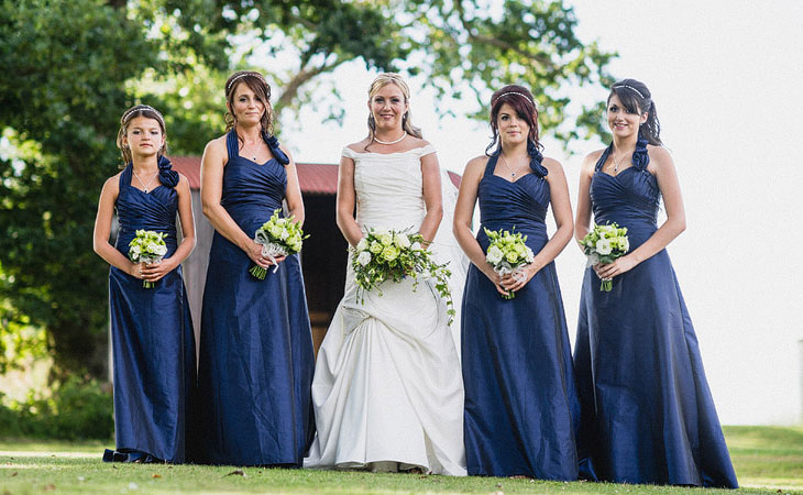 Real Wedding, Bridesmaids, Bridesmaids real wedding, blue bridesmaids, blue green wedding