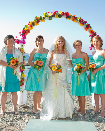 Real Wedding, Bridesmaids, Bridesmaids real wedding,turquoise bridesmaids