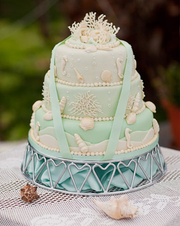 beach wedding cake, wedding cake