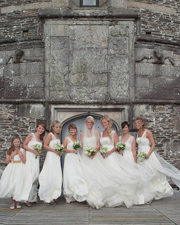 Real Wedding, Bridesmaids, Bridesmaids real wedding, white bridesmaids