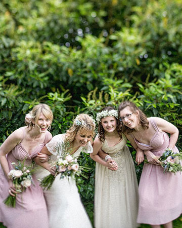 Real Wedding, Bridesmaids, Bridesmaids real wedding, dusty pink rose bridesmaids