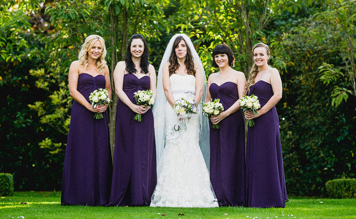 Real Wedding, Bridesmaids, Bridesmaids real wedding, purple wedding, purple bridesmaids