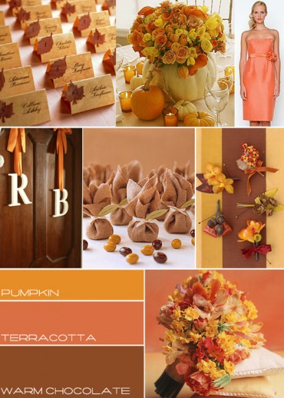 Autumn wedding colours palette,fall wedding