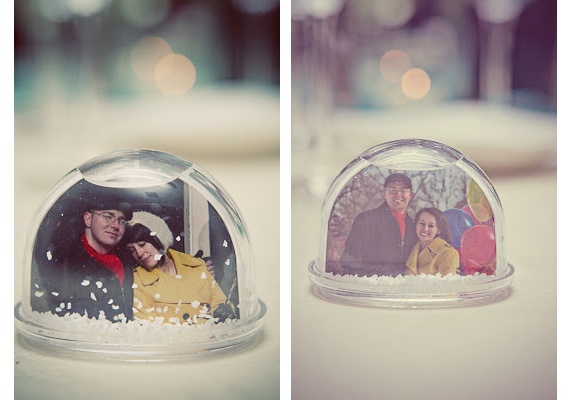 snow globe winter wedding favours ideas