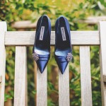 blue bridal shoes