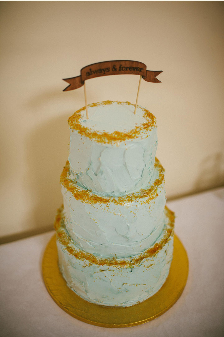 mint gold wedding cake,simple wedding cake ideas