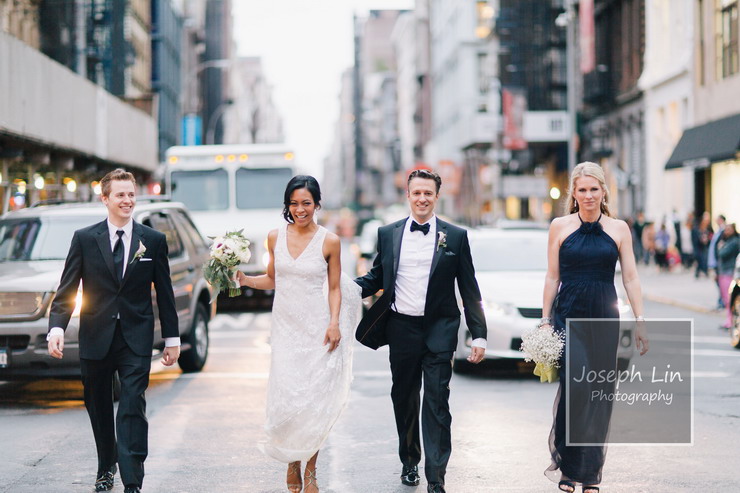 New York City Wedding From Joseph Lin Wedding Photography - see more : https://www.itakeyou.co.uk/wedding/new-york-city-wedding-from-jeseph-lin/  city wedding photos