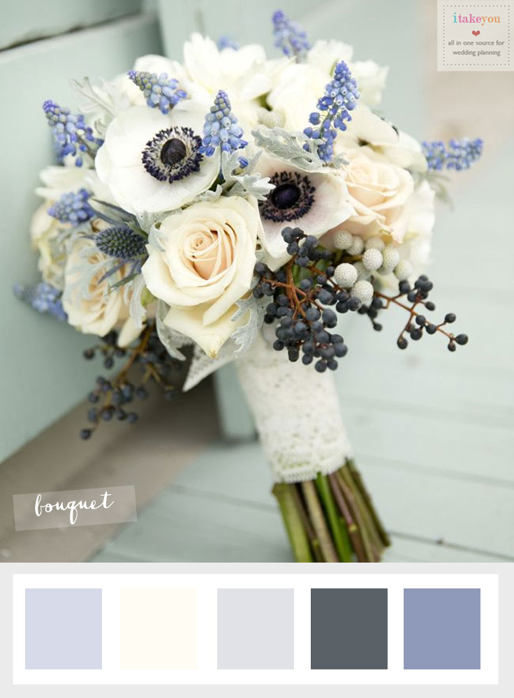 Choosing The Ideal Winter Wedding Flowers | itakeyou.co.uk #winterweddingflowers #anemonie