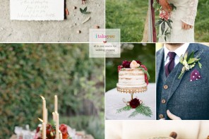 Navy blue Purple and Redwood for Autumn wedding | itakeyou.co.uk