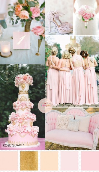 Shades of pink & Rose Quartz Wedding | itakeyou.co.uk