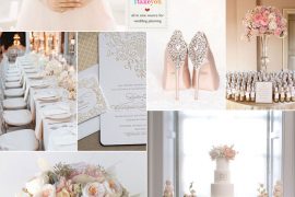 Champagne wedding theme with blush accents | itakeyou.co.uk