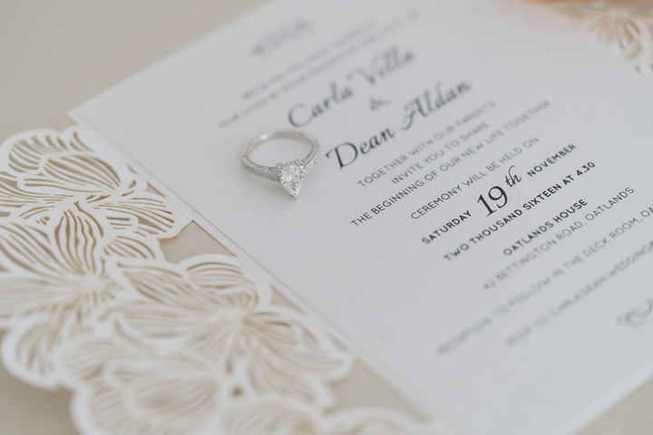 Wedding invitations - Beautiful simple + elegant outdoor wedding under the Chateau in the garden | itakeyou.co.uk - garden wedding ,outdoor wedding ,blush wedding