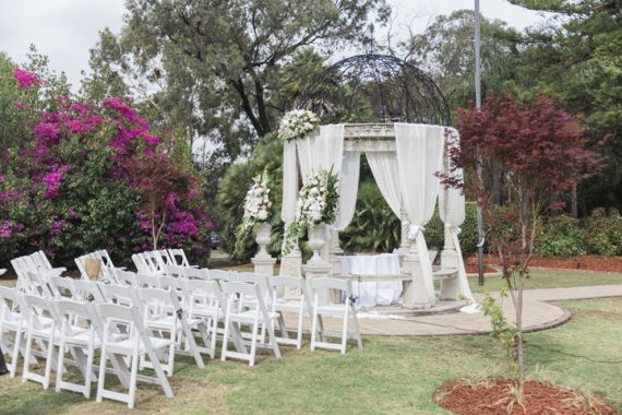 Beautiful simple + elegant outdoor wedding under the Chateau in the garden | itakeyou.co.uk - garden wedding ,outdoor wedding ,blush wedding